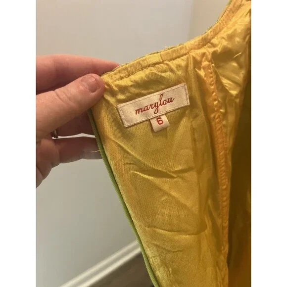 Vintage Marylou Bustier Corset Dress In A Floral Lily Print- Size 6 (fits small) - Picture 7 of 12